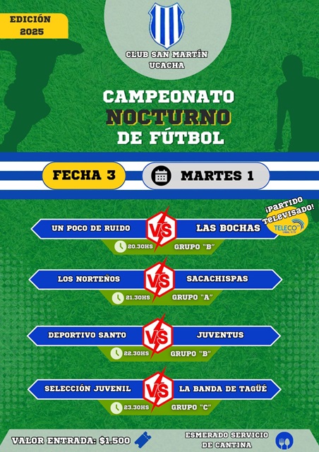 1a Campeonato San Martin 3fecha