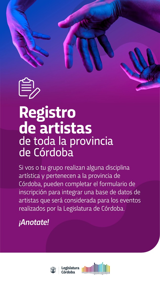Registro artistas