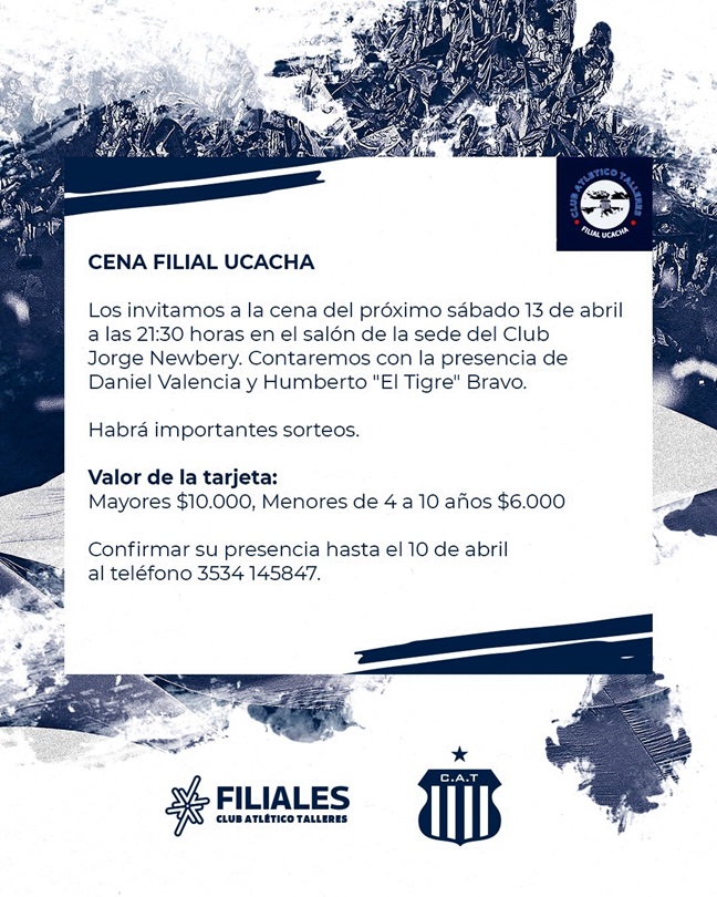 Talleres Filial Ucacha cena