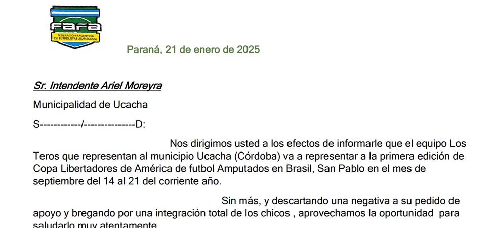 a carta futbol amputadosb